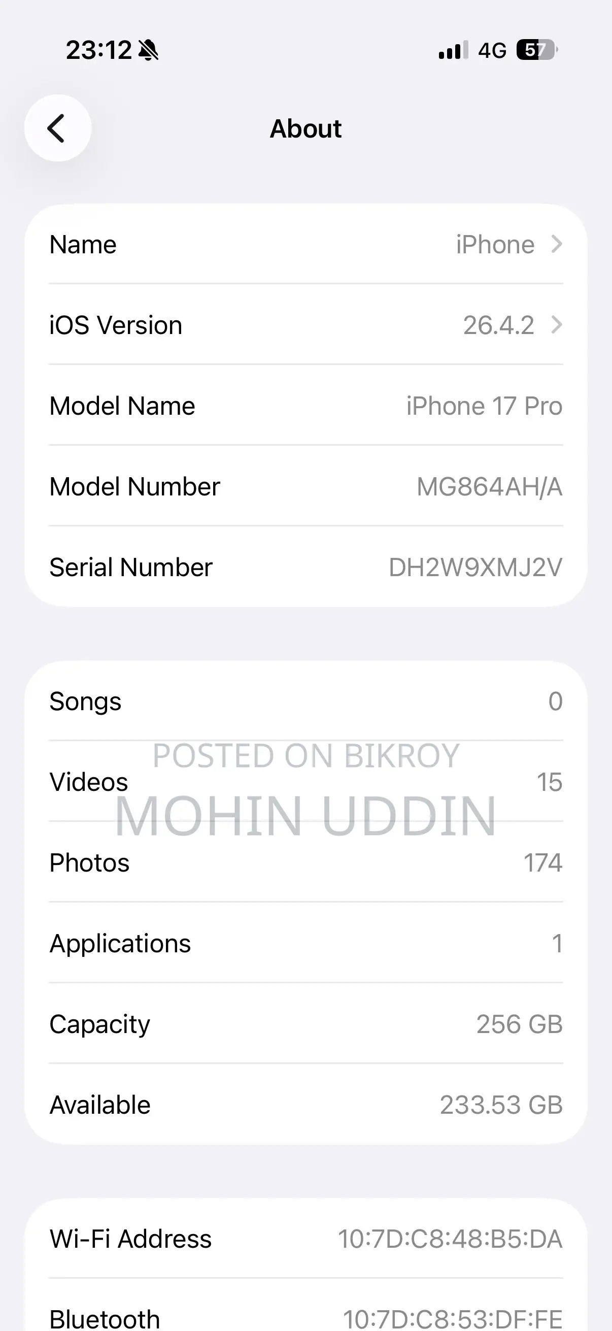 Apple iPhone 17 Pro 256 GB Orange