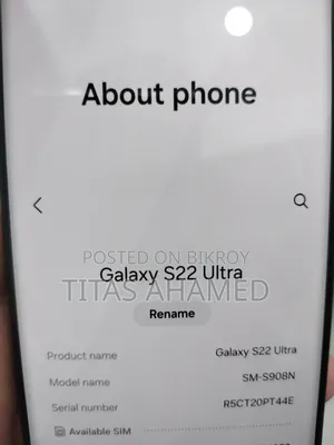 Samsung Galaxy S22 Ultra 256 GB Black