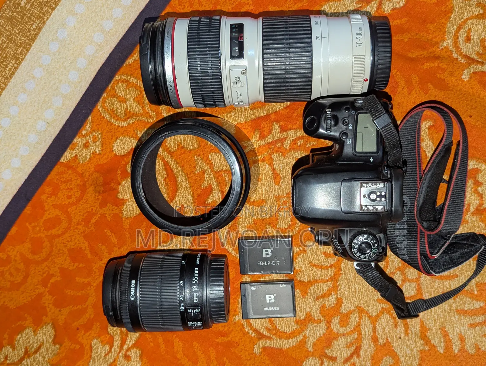 Canon 77D Lens 70-200 4L + 18-55 Kit
