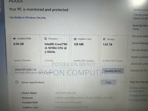 Laptop Asus 8GB Intel Core i3 HDD+SSD 1TB