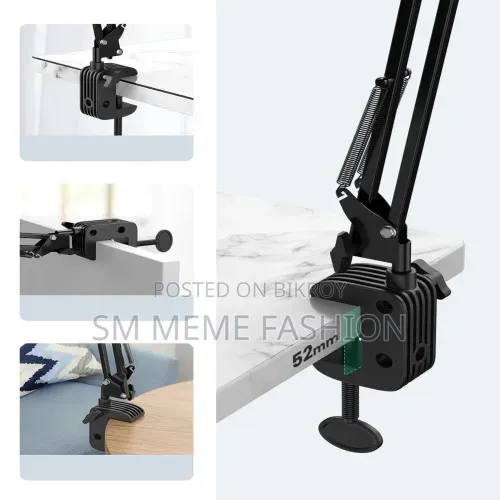 Adjustable Overhead Mobile Stand Phone Holder 360 Degree Rooted