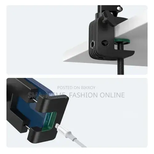 Adjustable Overhead Mobile Stand Phone Holder 360 Degree Rooted