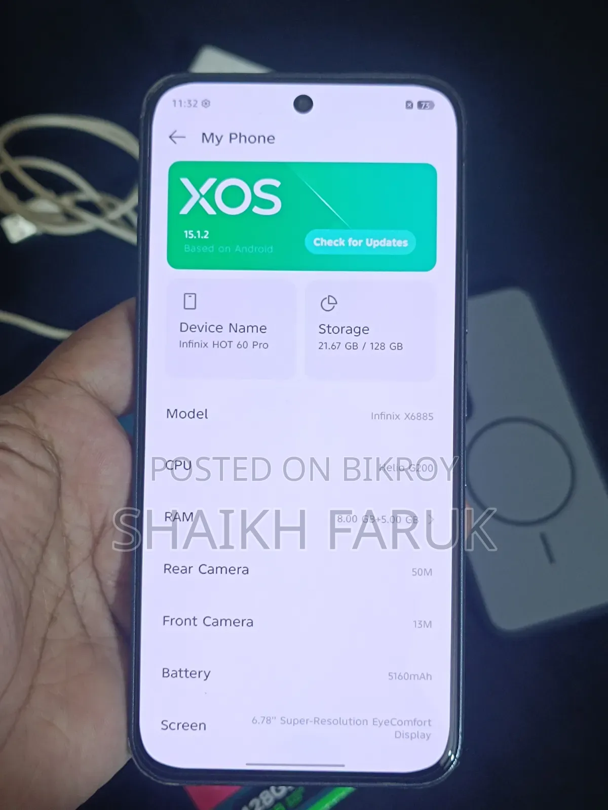 Infinix Hot 60 Pro 128 GB Gray