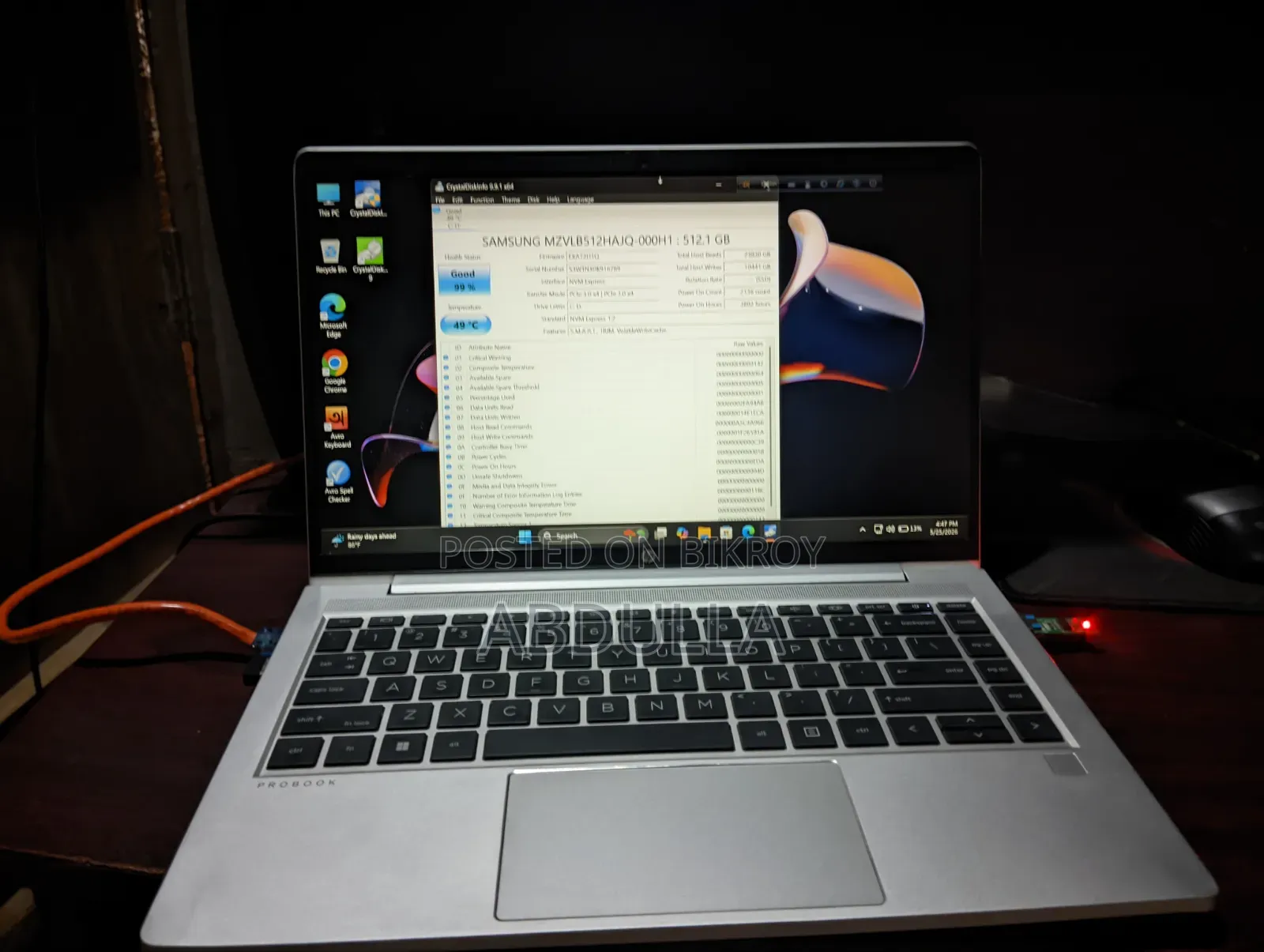 Laptop HP ProBook 445 G9 8GB AMD Ryzen 5 SSD 512GB