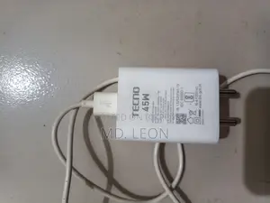 For Sale: Tecno Original 45w Fast Charger + Usb Cable