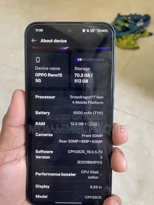 Oppo Reno15 5G 512 GB Blue