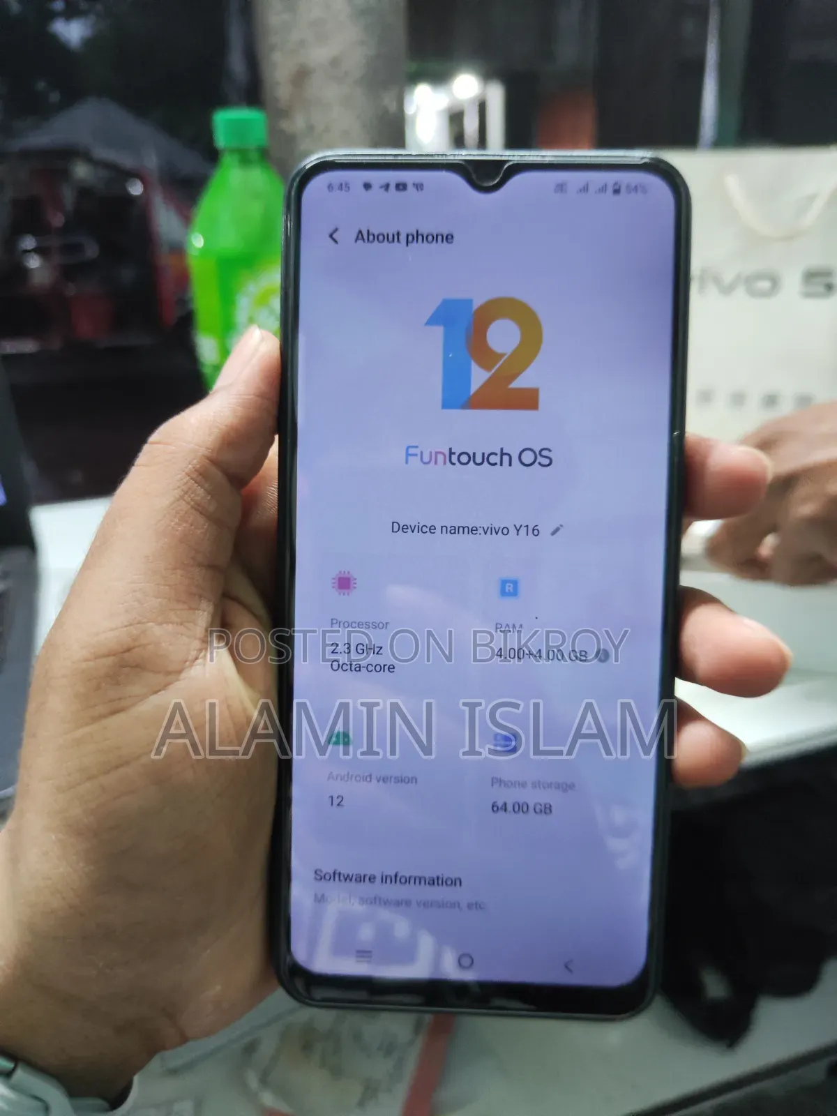 Vivo Y16 64 GB Bronze