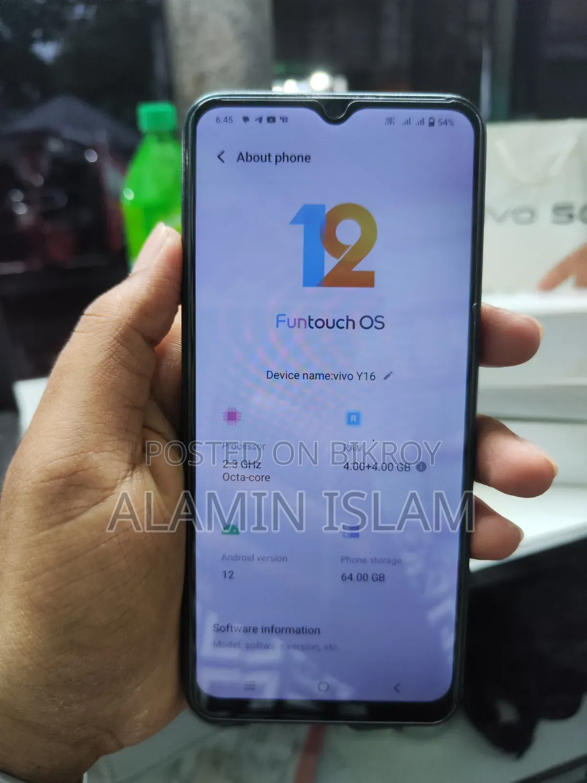 Vivo Y16 64 GB Bronze