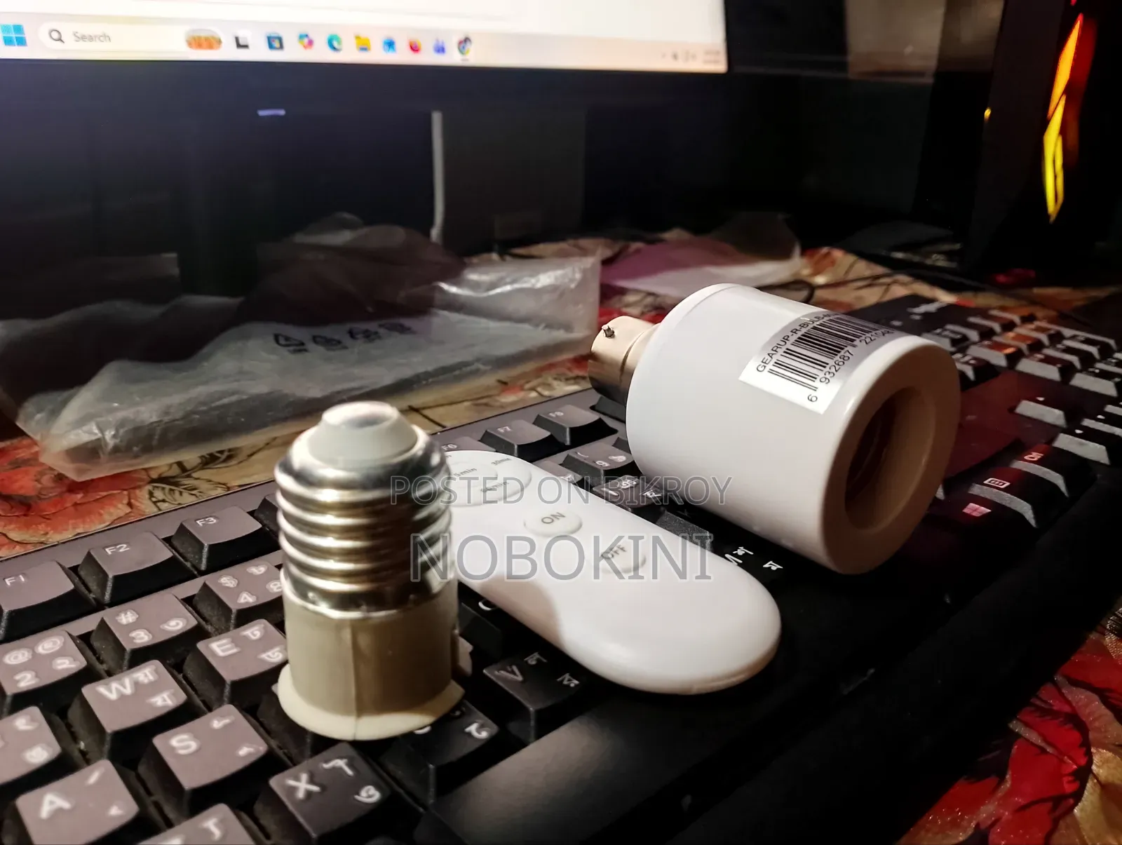 Led Lamp Holder With Wireless Remote Timer