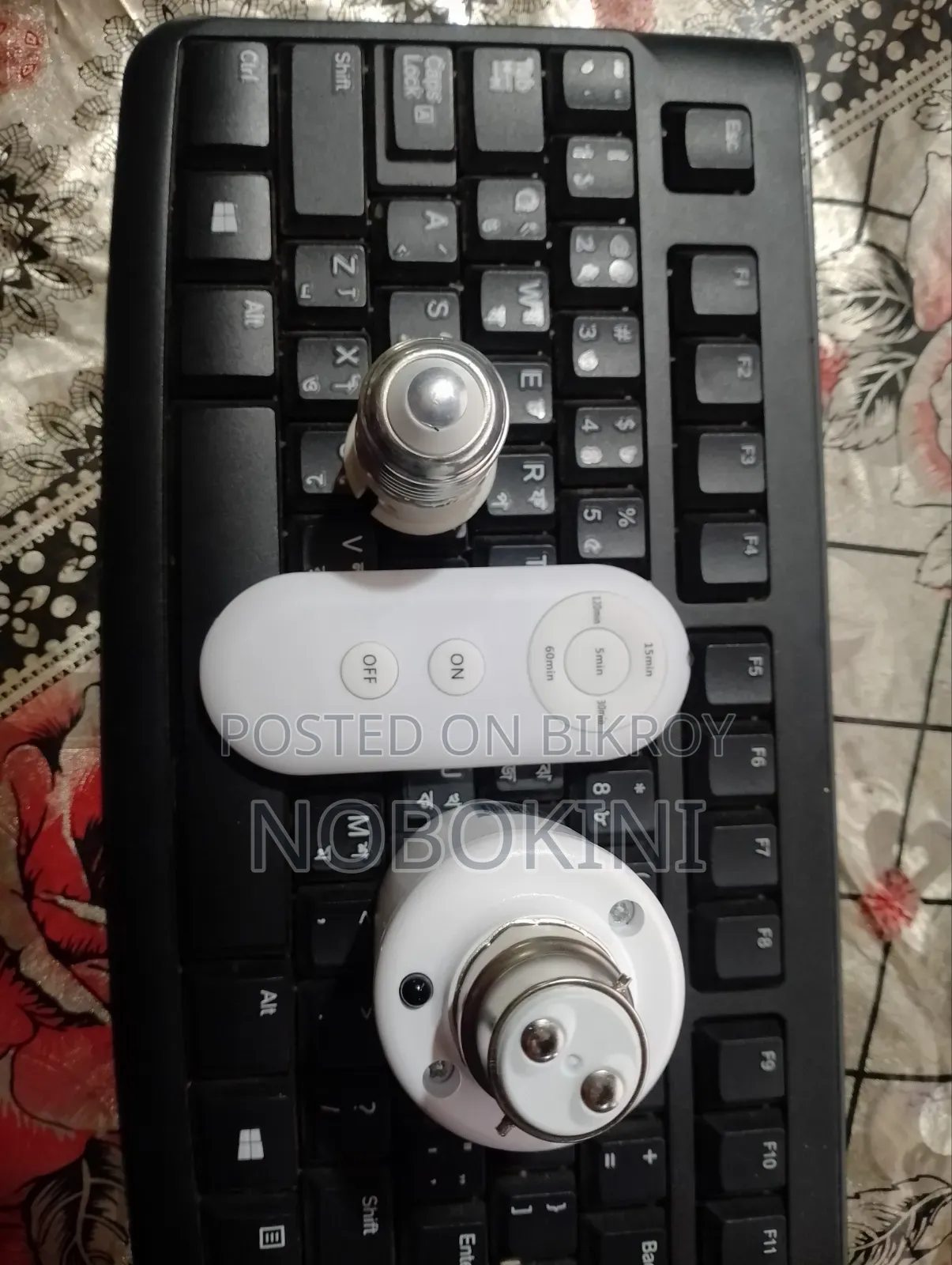 Led Lamp Holder With Wireless Remote Timer