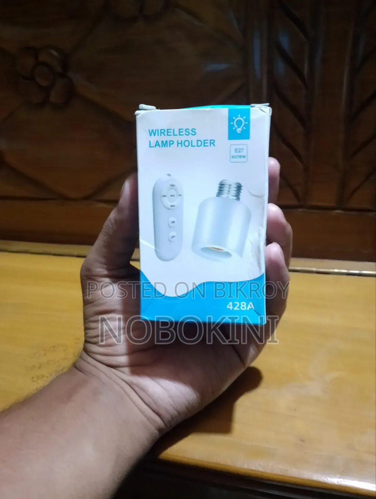 Led Lamp Holder With Wireless Remote Timer