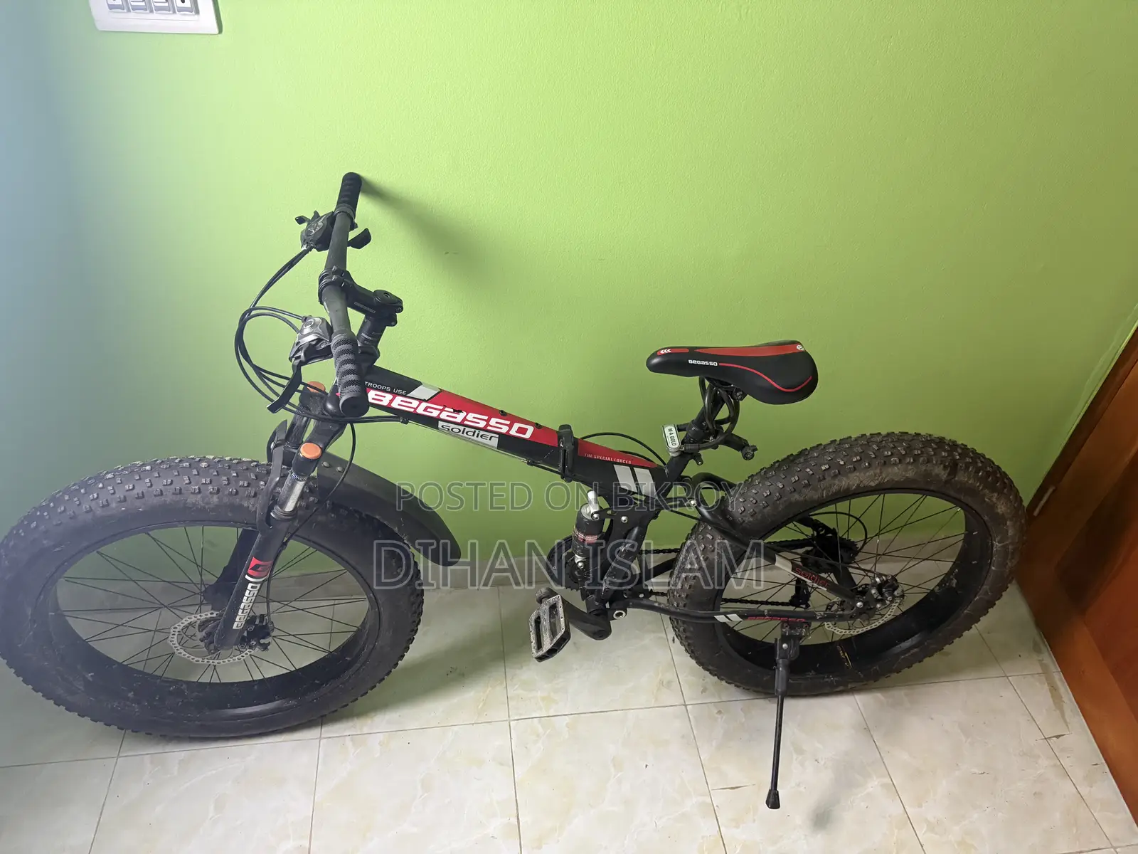 Begasso Soldier Folding Fat Bike (Super Fresh Condition)