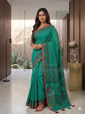 Tangail Batik Saree With Blouse Piece Free