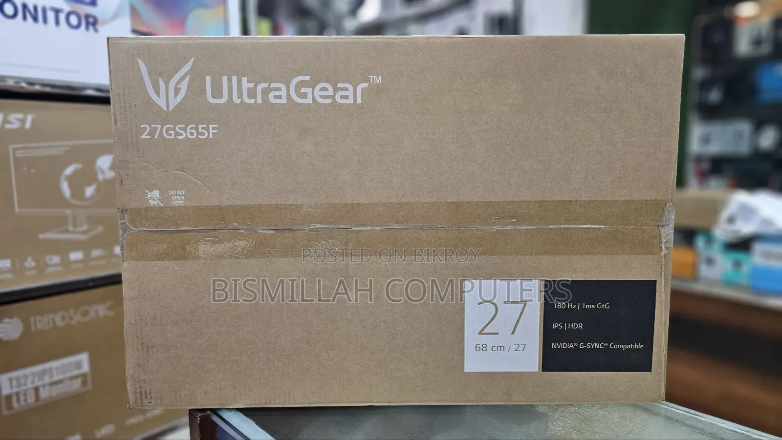 Lg Ultragear 27gs65f-B Full Hd Ips 180hz 1ms Gaming Monitor New