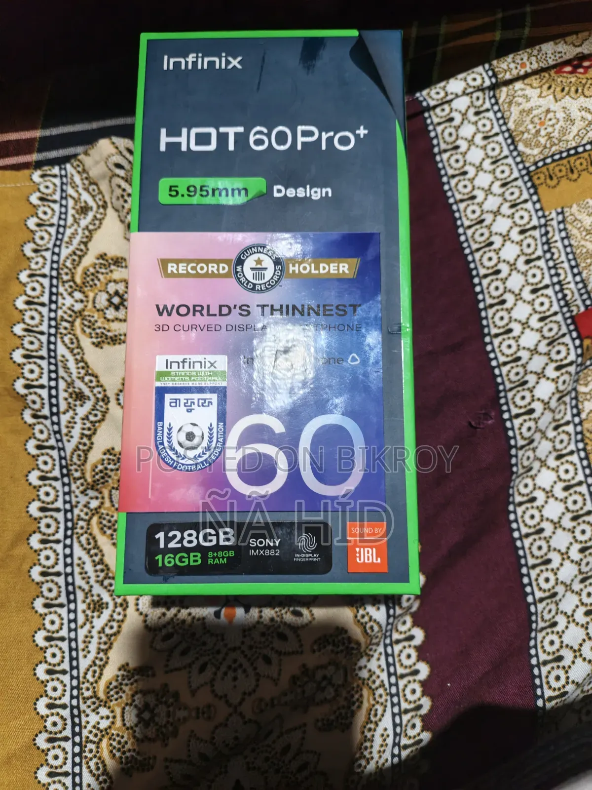 নতুন ইনফিনিক্স হট ৬০ প্রো+ ১২৮ জিবি পার্পল