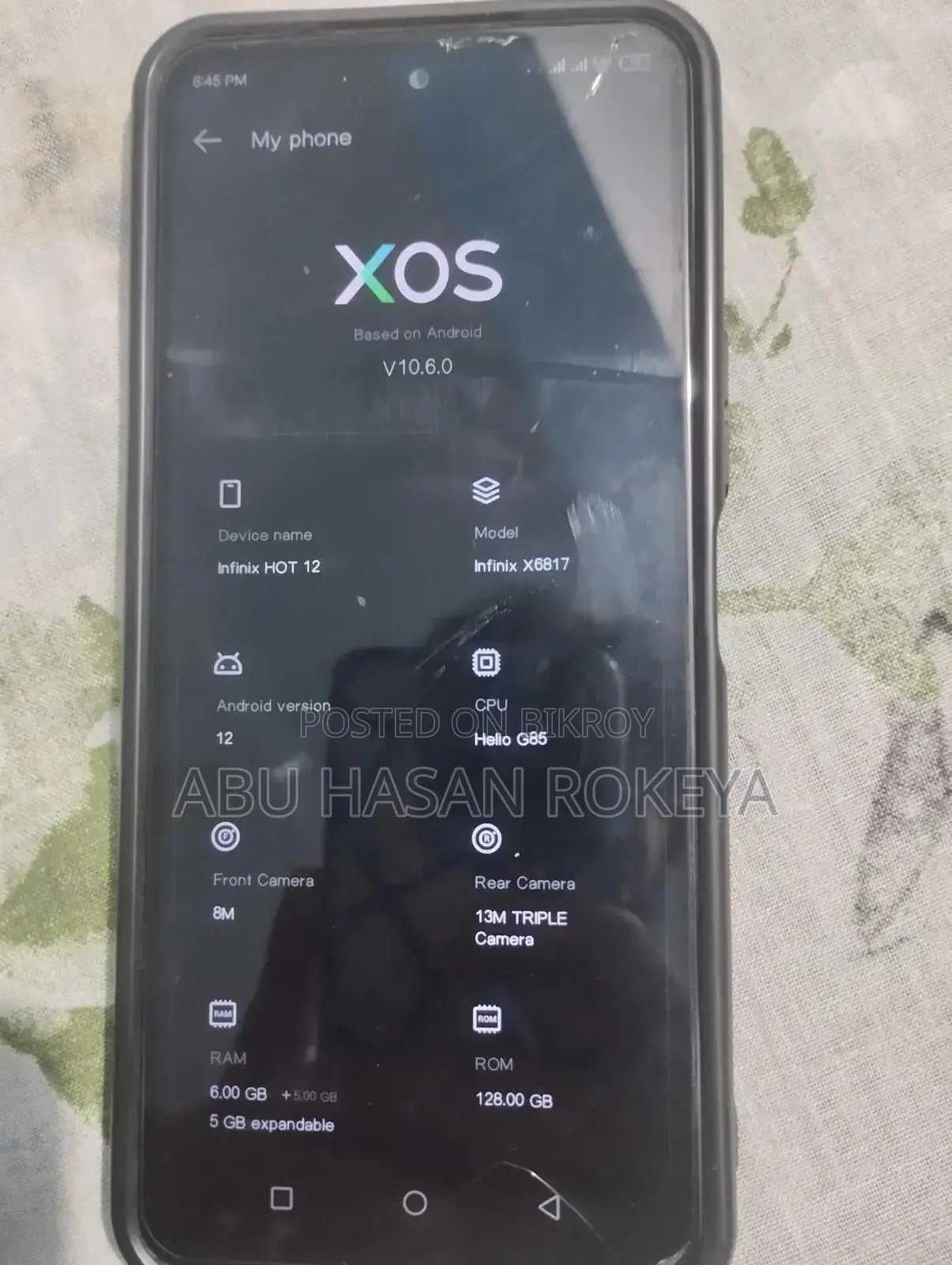 Infinix Hot 12 128 GB Blue