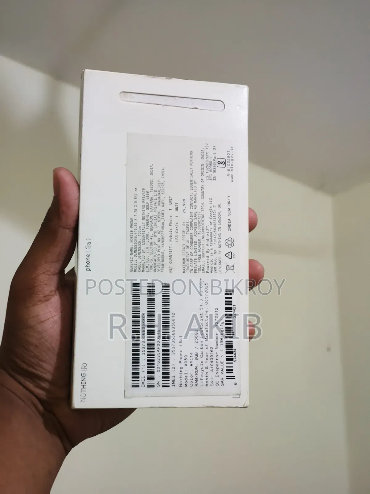 Nothing Phone 3a 256 GB White