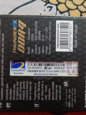 Twinmos Thunder Gx 8gb Ddr4 3200mhz U-dimm Desktop Ram With Heatsink