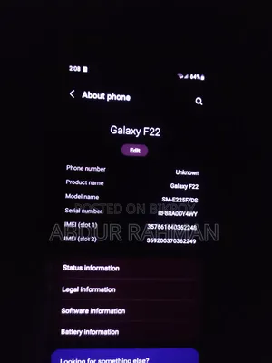 New Samsung Galaxy F22 128 GB Black