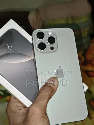 অ্যাপল আইফোন ১৬ প্রো ম্যাক্স ২৫৬ জিবি সিলভার