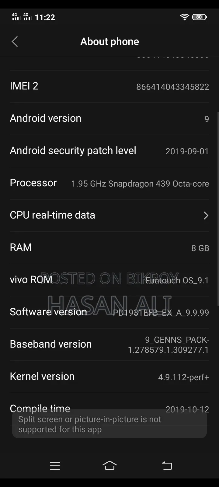 Vivo Y11 32 GB Pink