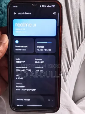 Realme C25Y 64 GB Black
