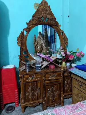 A unique full Chittagong teak wood dressing table