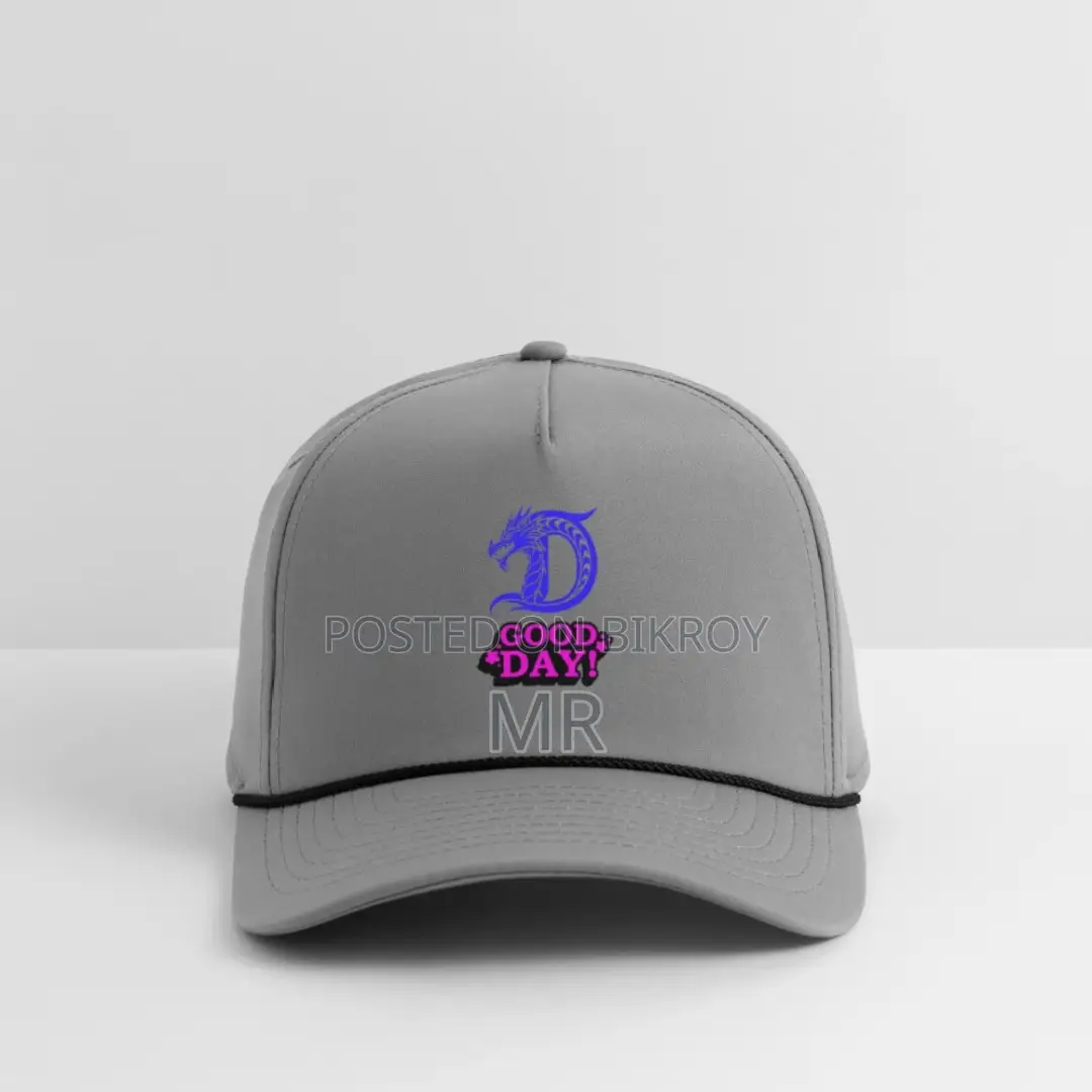 Dragon Power 'good Day' Graphic - Blue Pink Fantasy Logo Design