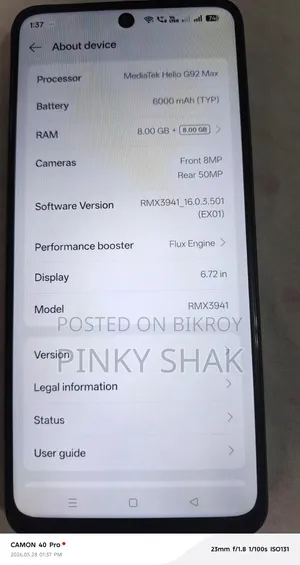 Realme C75 128 GB Black