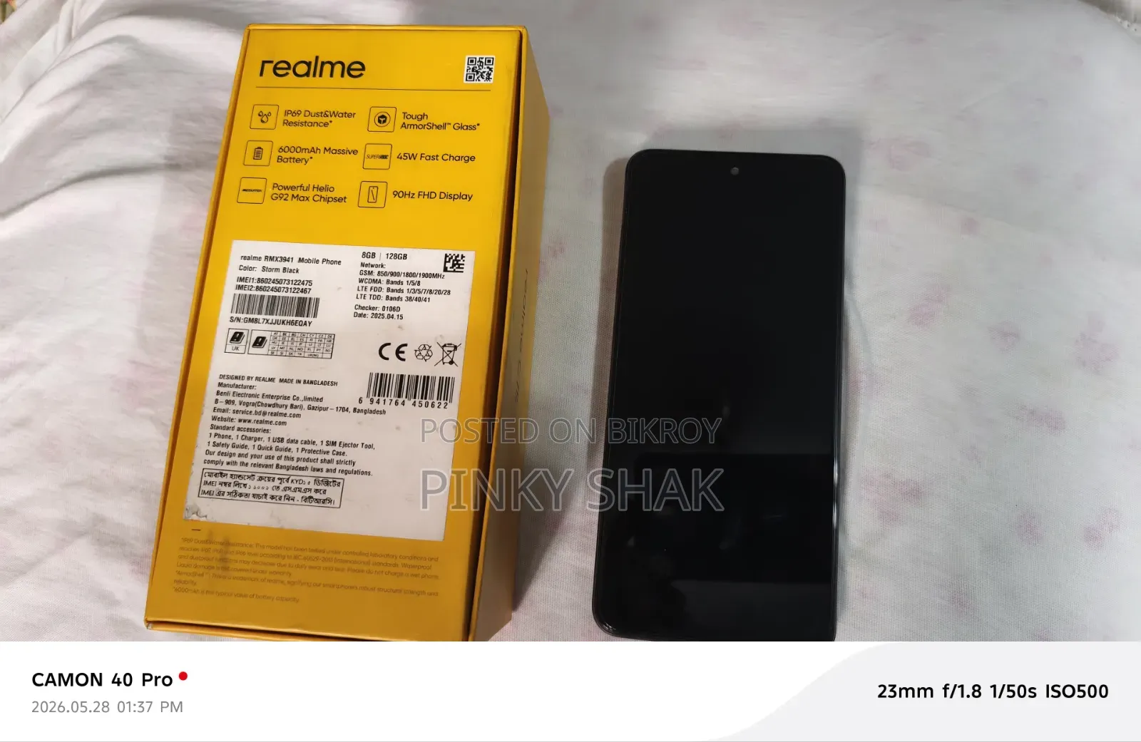 Realme C75 128 GB Black