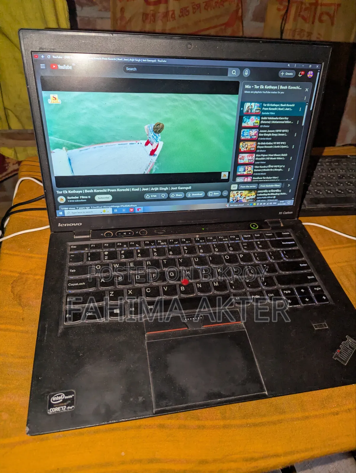 Laptop Lenovo ThinkPad X1 Carbon 8GB Intel Core i7 SSD 128GB