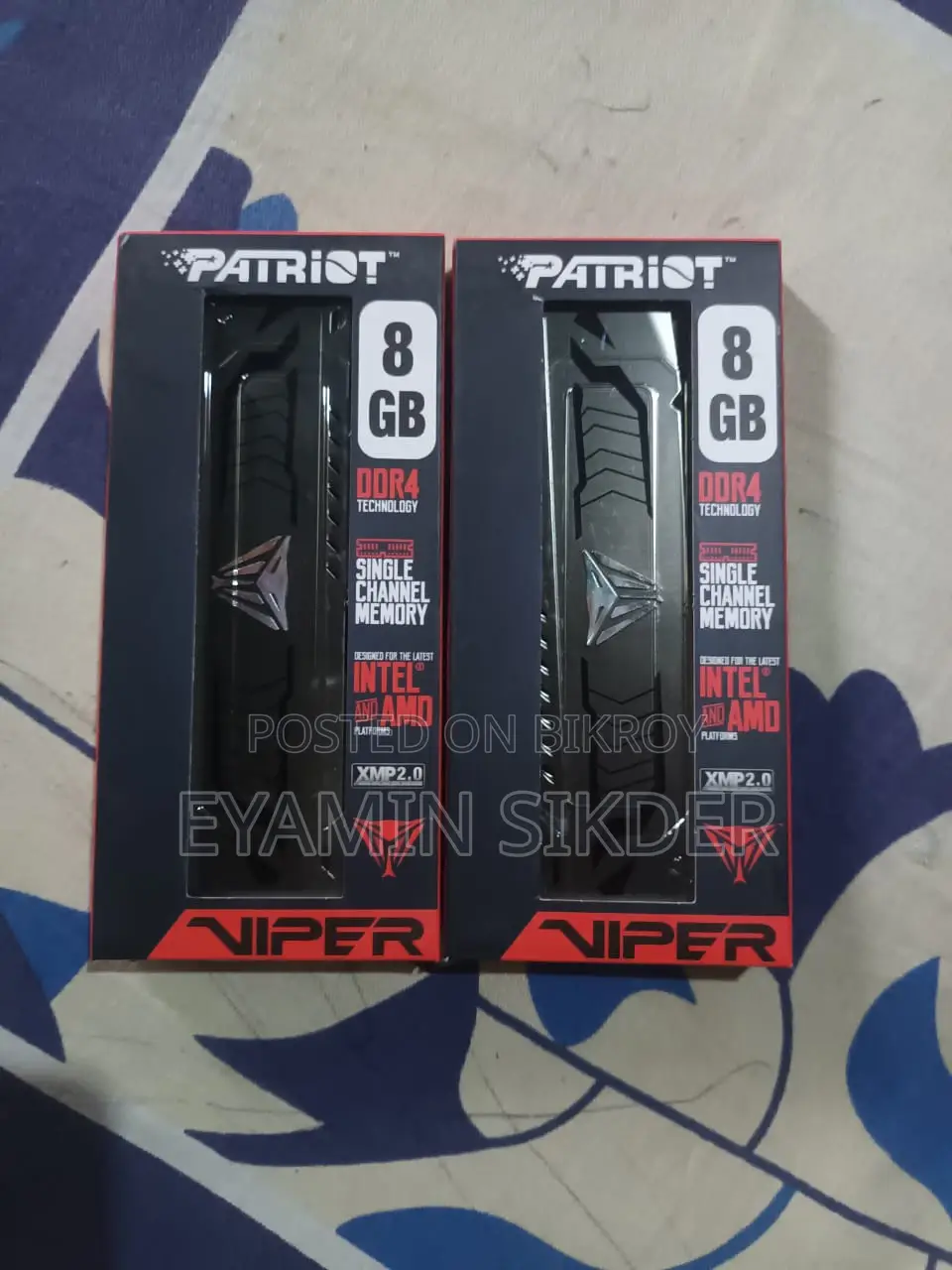 Patriot Viper Steel RGB 16GB (8GBx2) DDR4 3200MHz Desktop RAM with Heatsink