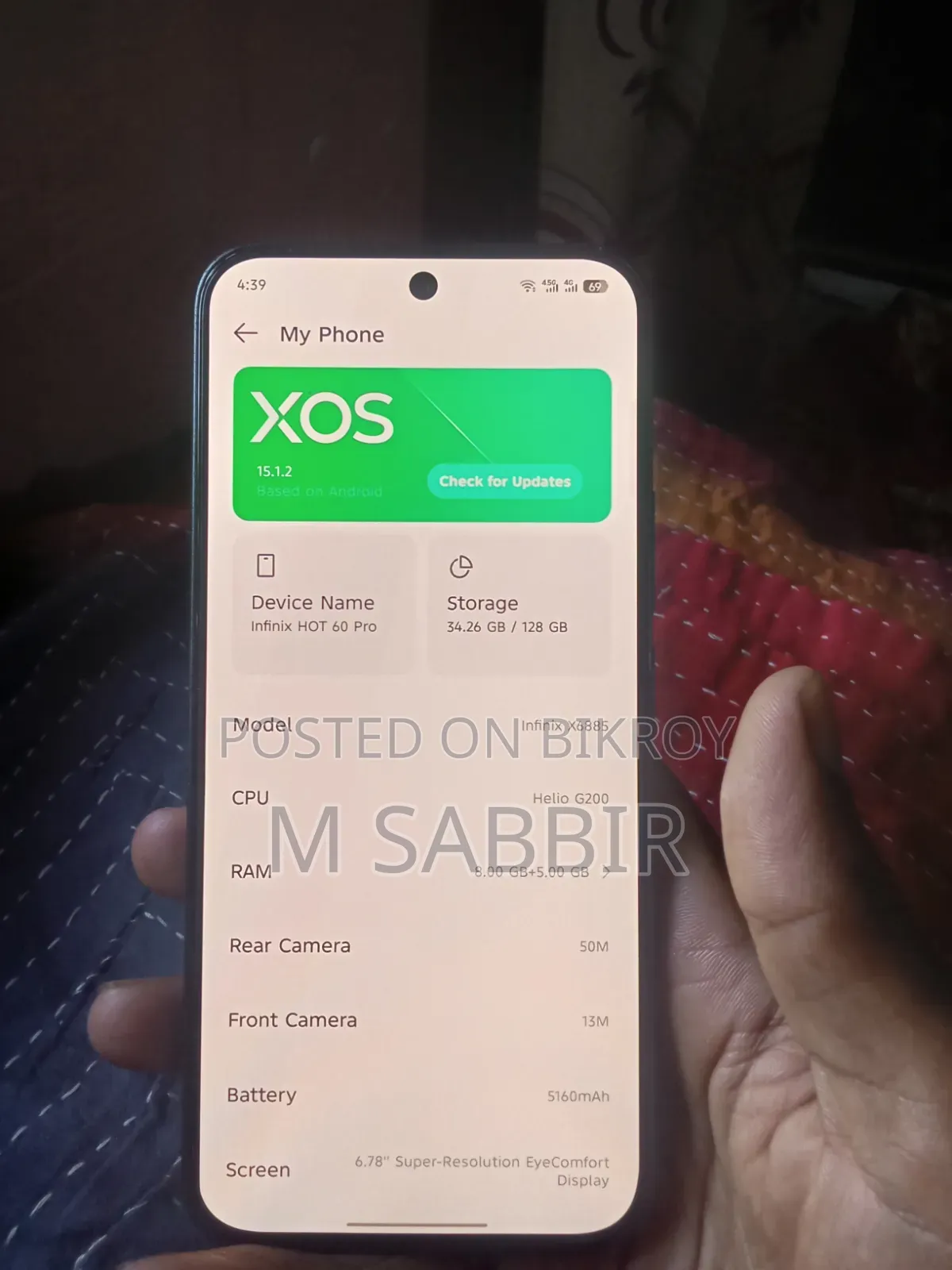 New Infinix Hot 60 Pro 128 GB Black