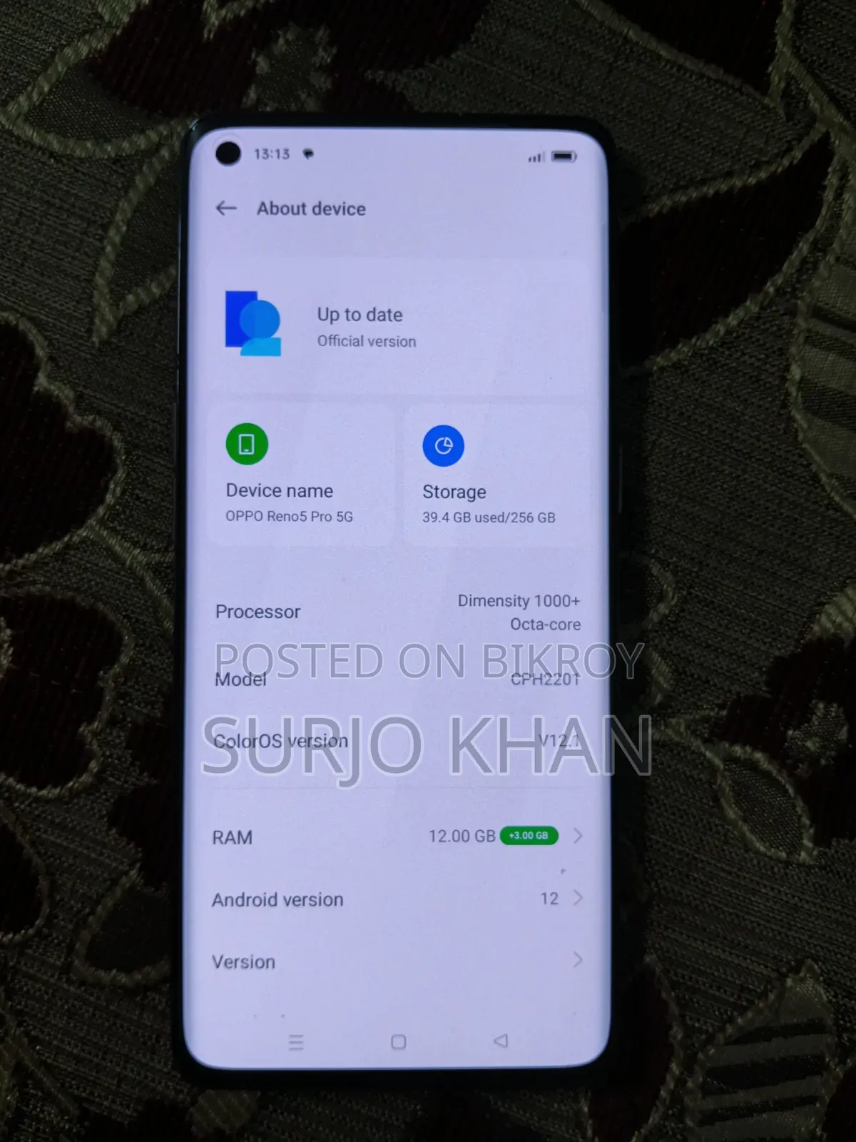 Oppo Reno5 5G 128 GB Rose Gold