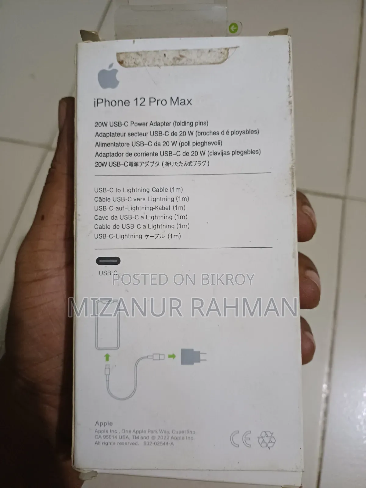 Apple I Phone Origilan 20 W Pd Charger
