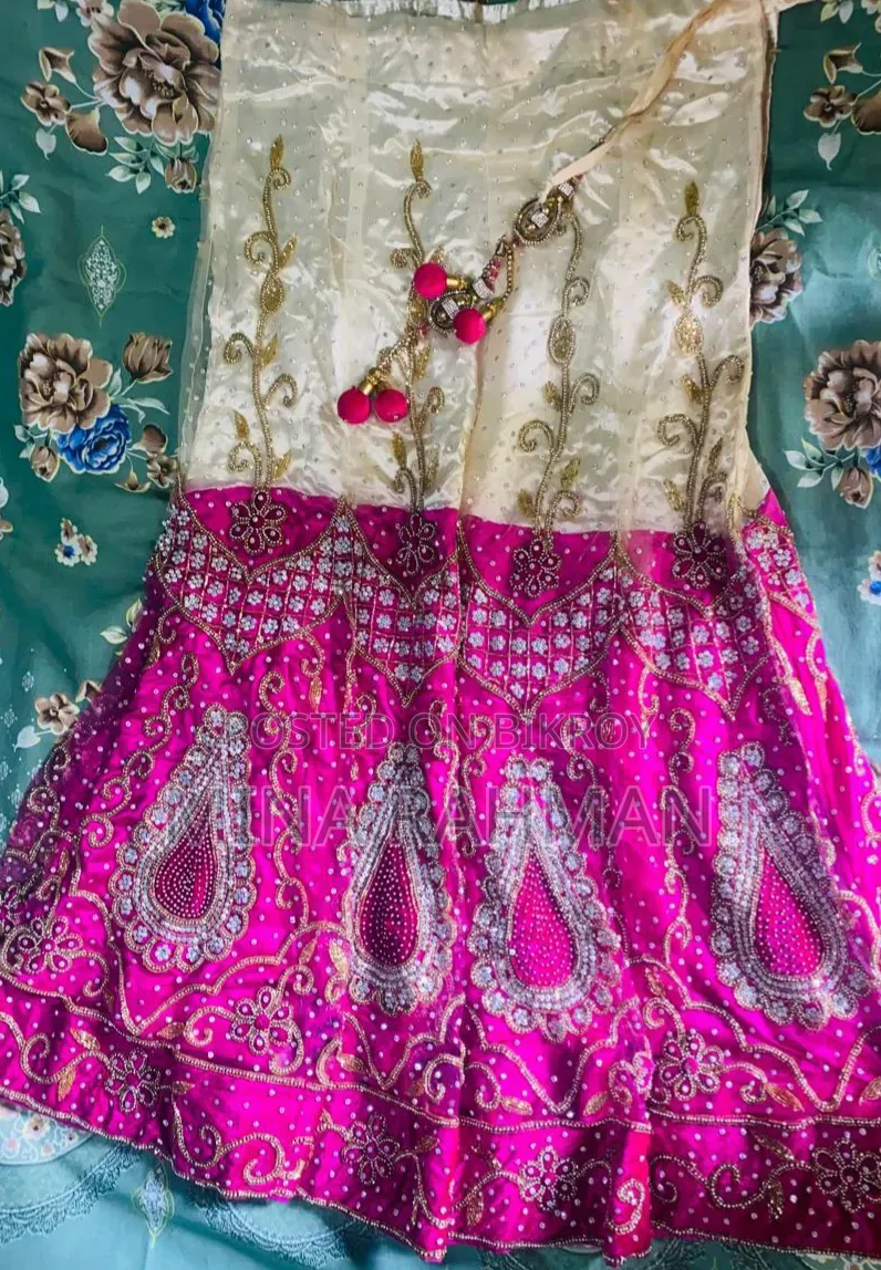 Beautiful Bright Pink Lahenga