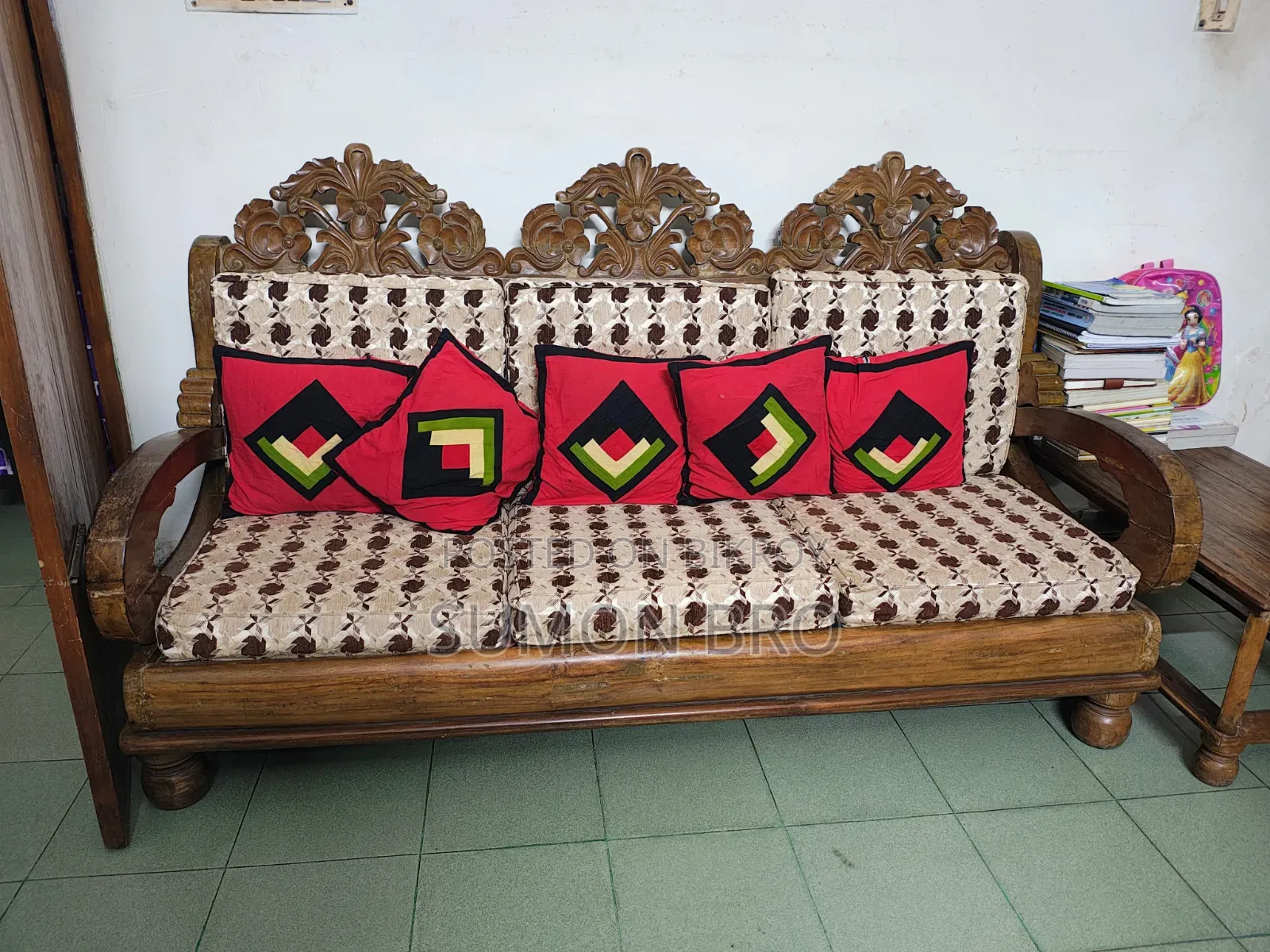 Teak Wood Sofa Set (5 Piece Set)