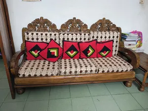 সেগুন কাঠের সোফা সেট (৫ পিছের সেট)