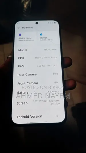 Tecno Spark 40 Pro 128 GB Black