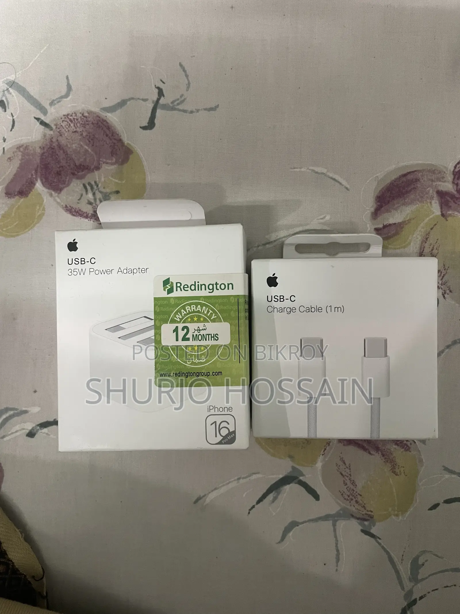 iPhone 16 17 Max Apple 35w Power Charger
