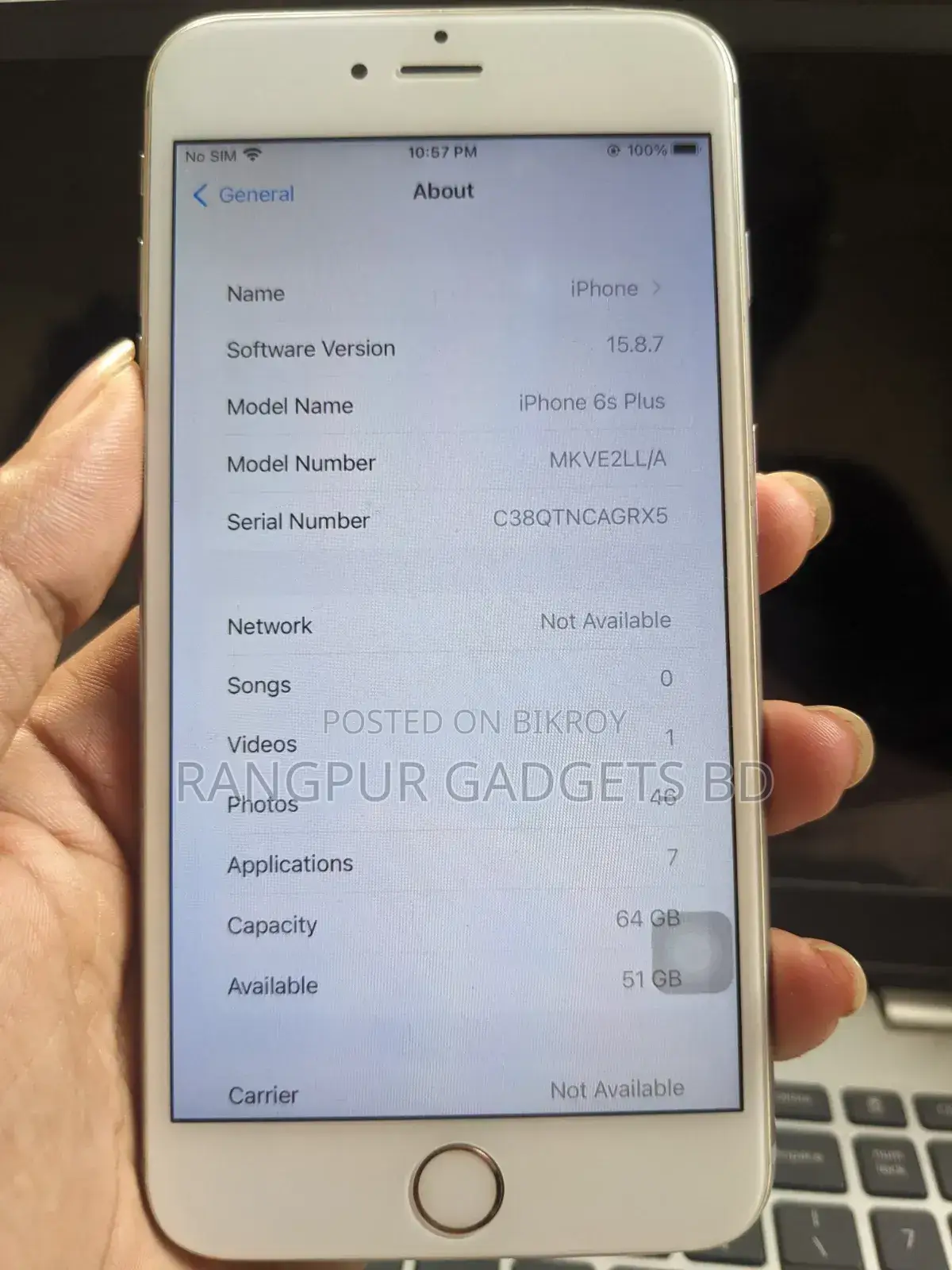 Apple iPhone 6s Plus 64 GB Silver