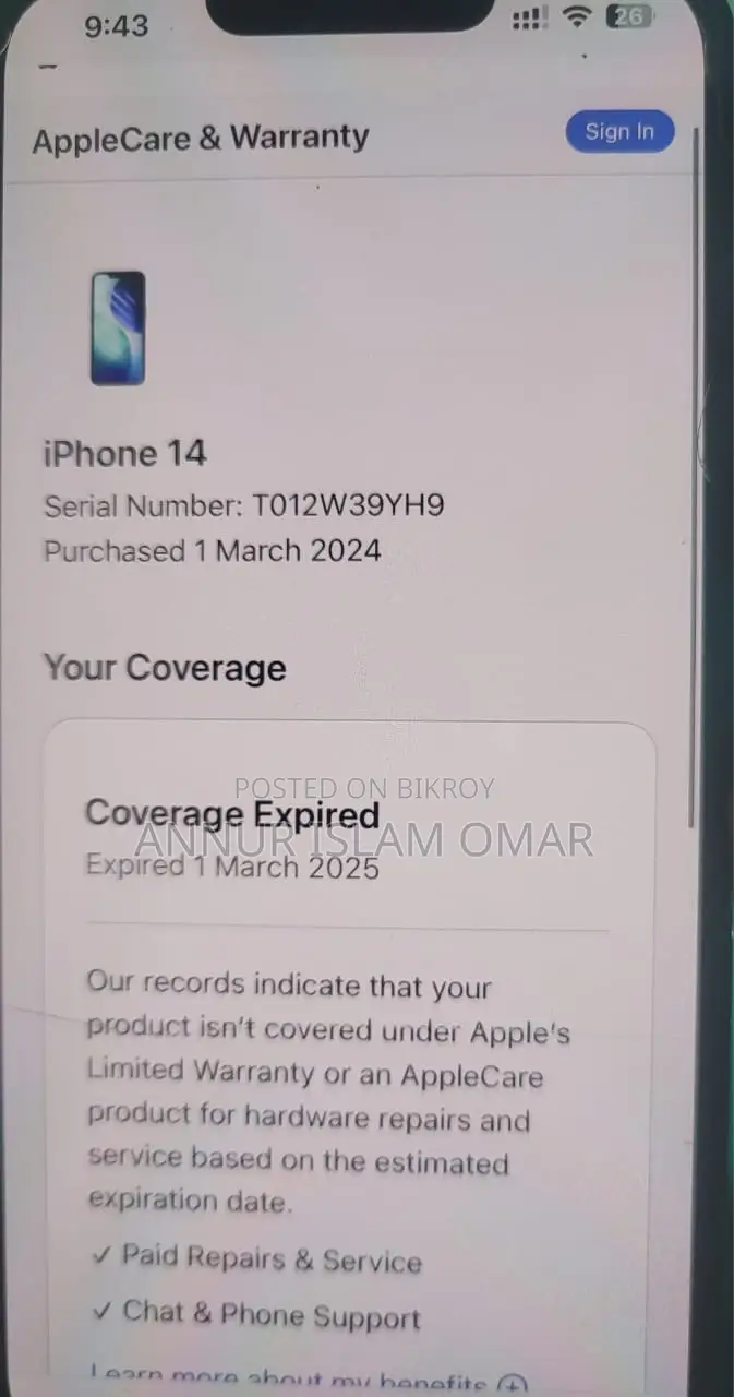 Apple iPhone 14 128 GB Blue