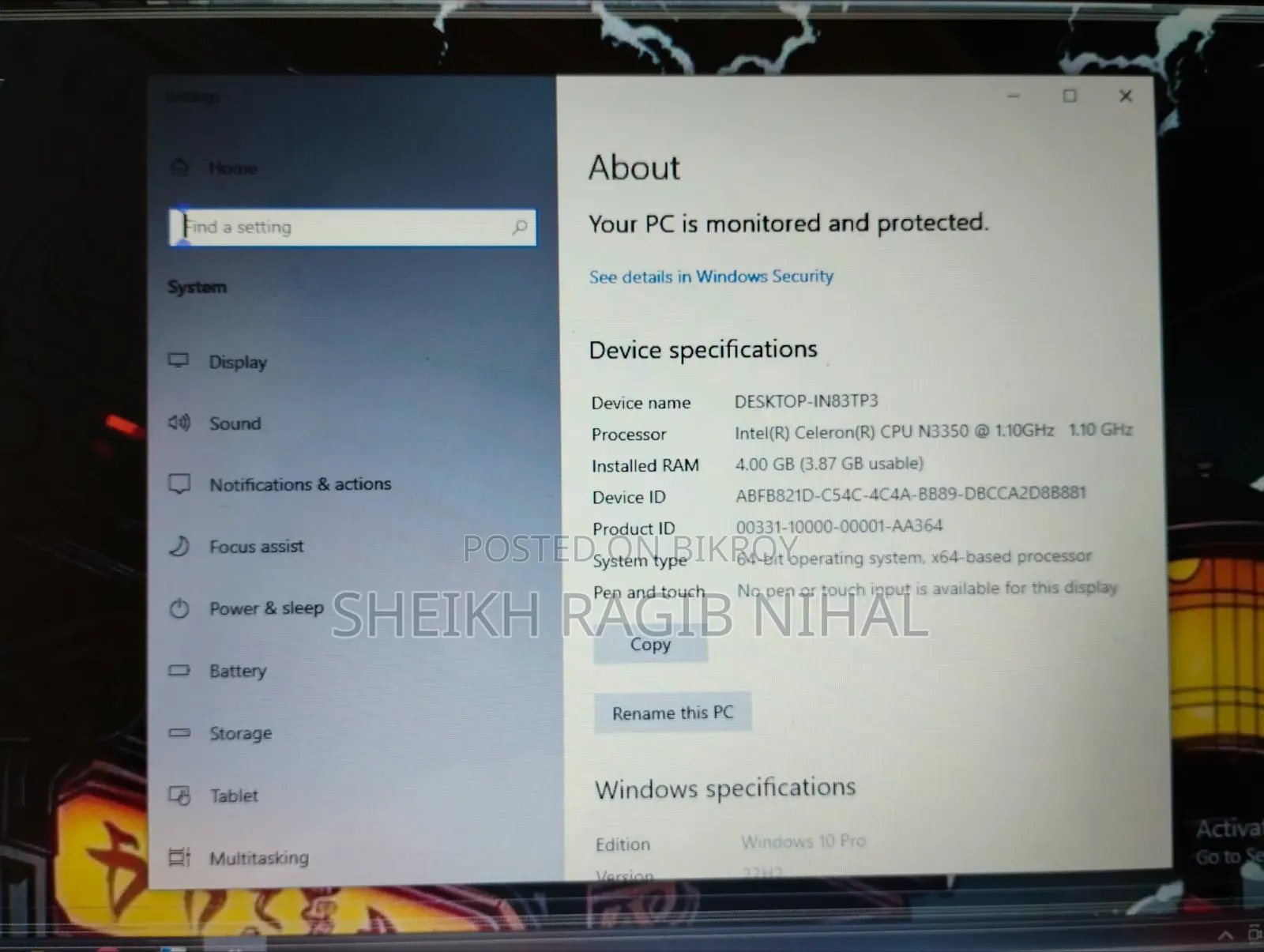 Laptop Asus VivoBook E12 E203NA 4GB Intel Celeron HDD 500GB