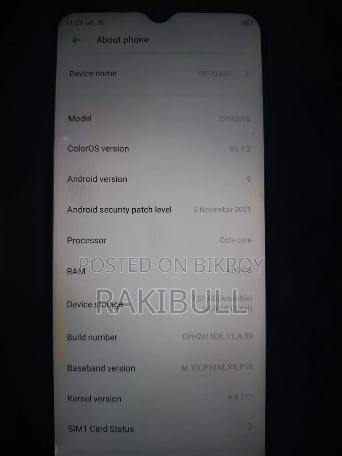 Oppo A31 ৮ জিবি পার্পল