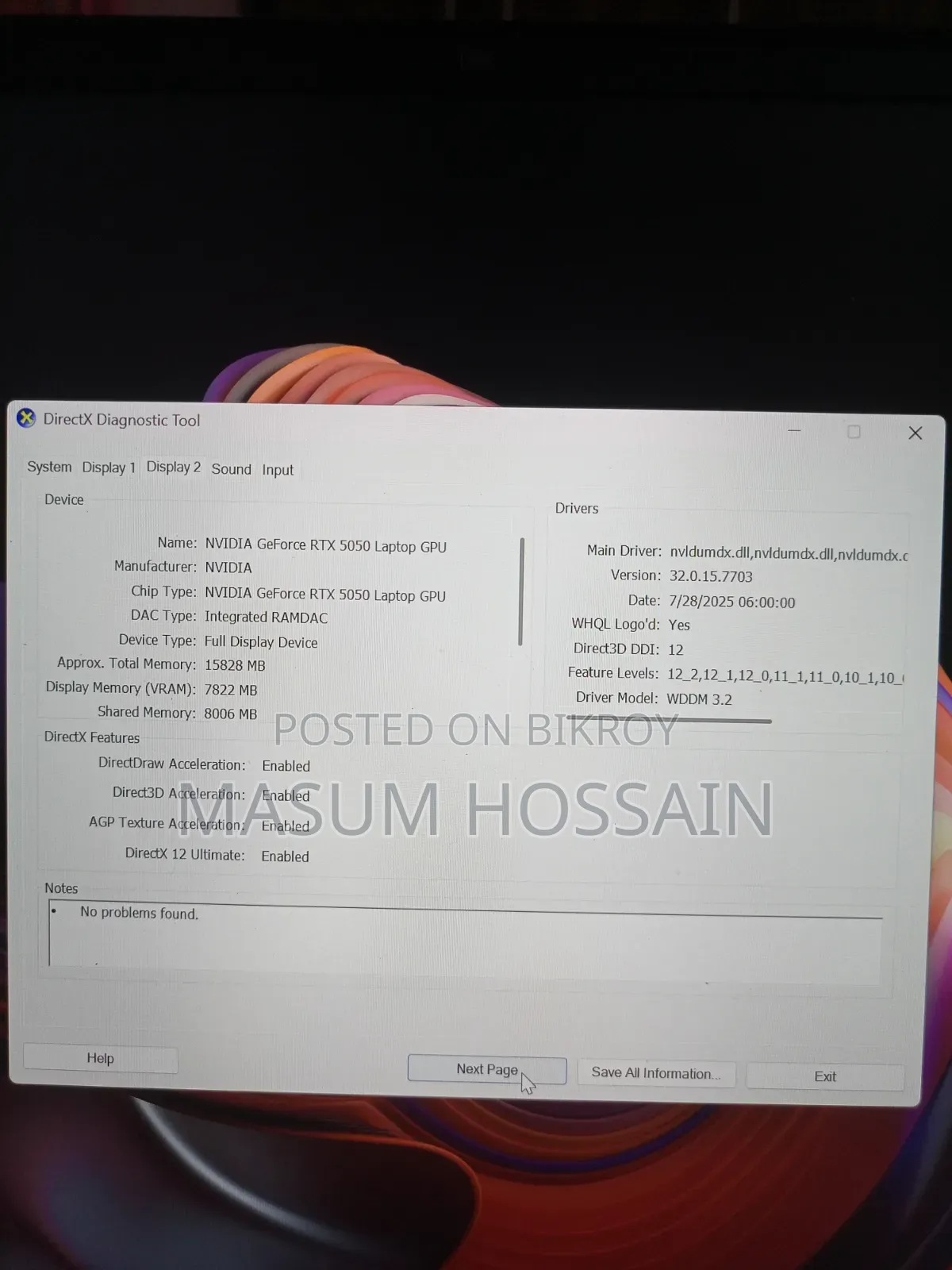 New Laptop HP Omen Max 16 16GB Intel Core I7 SSD 1TB