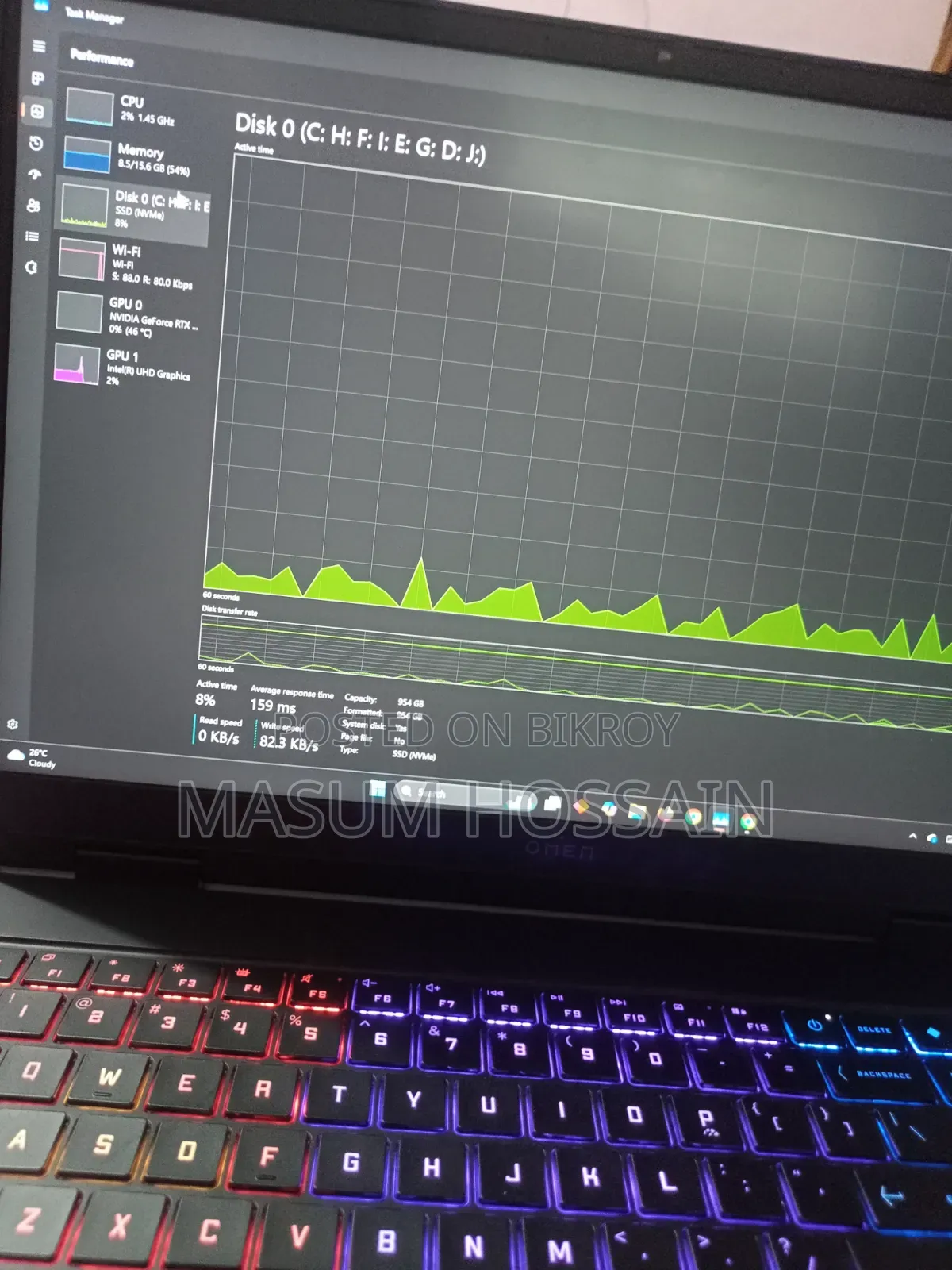 New Laptop HP Omen Max 16 16GB Intel Core I7 SSD 1TB
