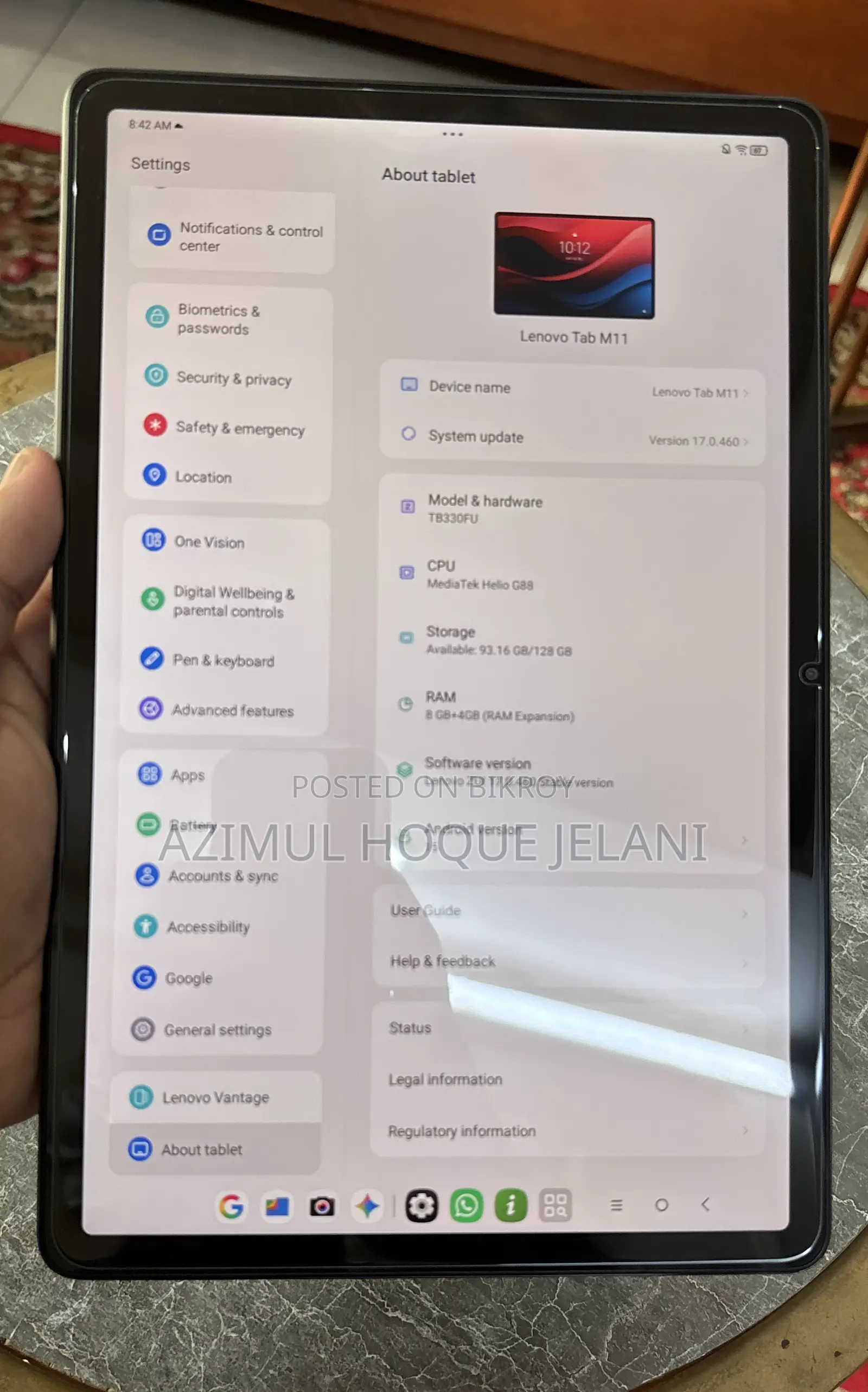 Lenovo Tab 128 GB Black
