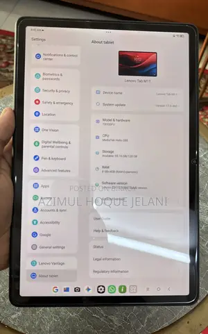 Lenovo Tab 128 GB Black