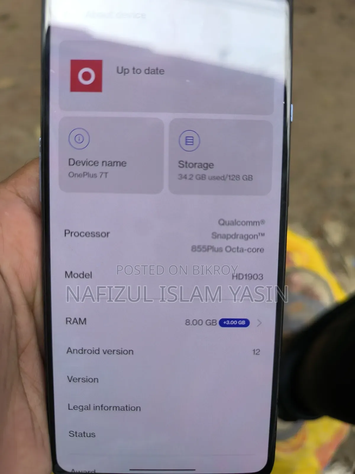 OnePlus 7T 128 GB Blue