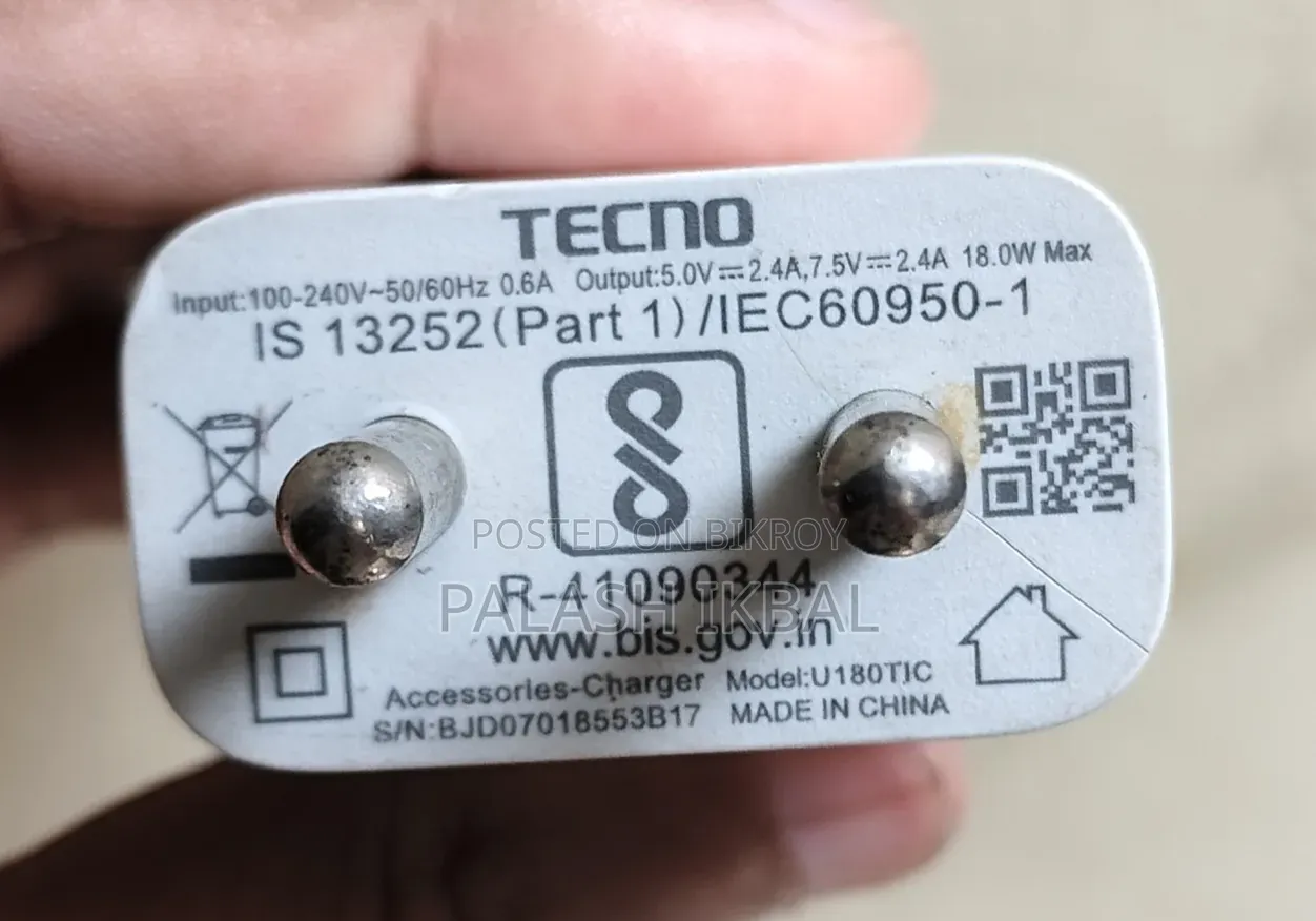 Tecno 18 Watt Charger